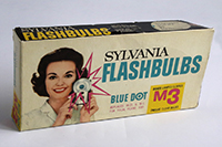 Boite ampoule flash  baonnette M3 Sylvania Flashbulbs Blue Dot