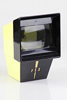 Visionneuse Fex  pile et secteur, corps jaune, faade noire