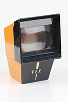Visionneuse Fex  pile et secteur, corps orange, faade noire